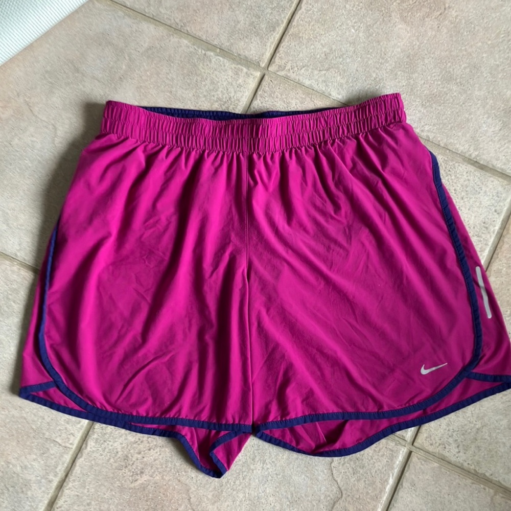 Ladies Pink/Purple Nike DRI-FIT Shorts size M